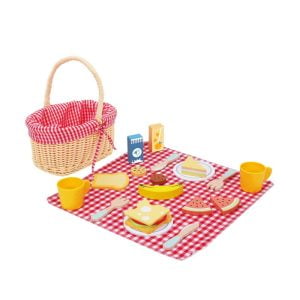 Canasto de picnic con accesorios