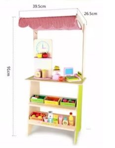 Kiosko madera con accesorios