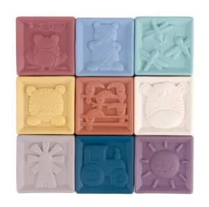 Set 9 bloques sensoriales silicona