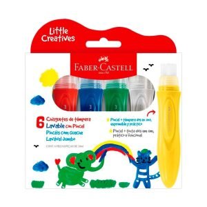 Tempera con punta pincel X6 Faber Castell