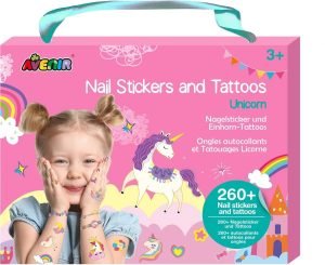 Kit stickers uñas y tatuajes