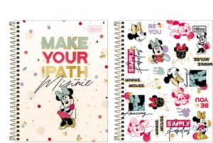 Cuaderno Tilibra Minnie Mouse tapa dura con espiral