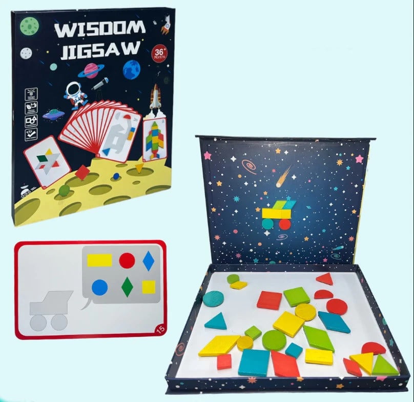 Chengji tangram magnetico puzzle forma geometrica blocco di costruzione giocatto