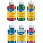 Adhesivo con Glitter caja 6 colores