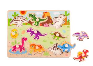 Puzzle encastre Dinosaurios