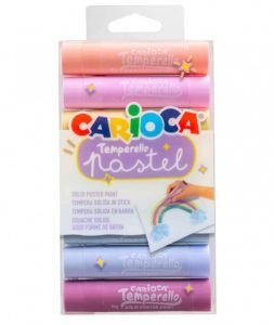 Tempera sólida pastel x8 colores