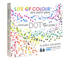 Dot Markers- 12 colores Life Of Colour