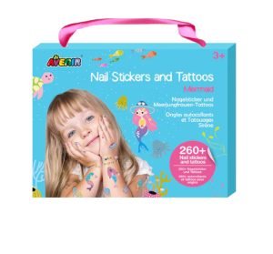 Kit Stickers y Tattos sirenas