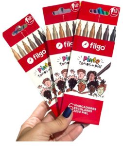 Marcador Filgo tonos piel 6 colores