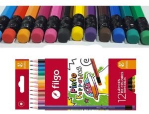 Lápices de colores Borrables x12