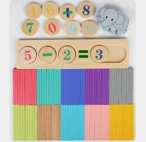 Juego de matemática y equilibrio 2 en 1