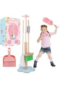 Set limpieza de madera - tonos rosa