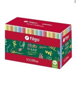 Tizas de colores x100 unidades
