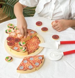 Pizza madera con velcro