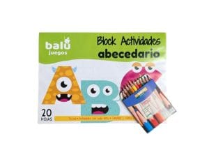 Block actividades abecedario con lápices