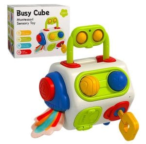 Juguete sensorial busy cube