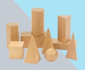 Cuerpos geométricos madera