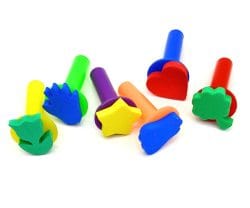 Set 6 sellos Eva agarre plástico