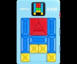 Rompecabezas magnético con pantalla- celeste